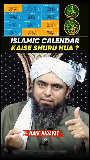 🗓️ ISLAMIC CALENDAR KAISE SHURU HUA ? Mola ALI Aur Hazrat USMAN Engineer Muhammad Ali Mirza #shorts