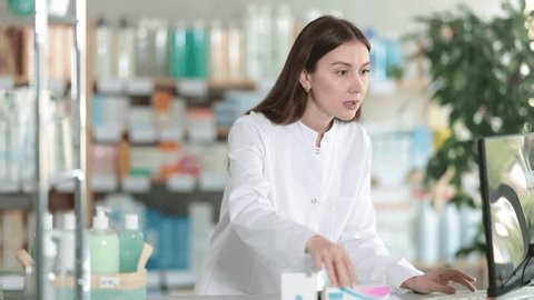 clip-4029635197-young-woman-pharmacist-works-computer-pharmacy-she