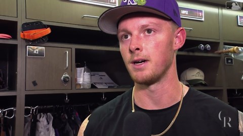 Tanner Gordon on his outing against the Padres