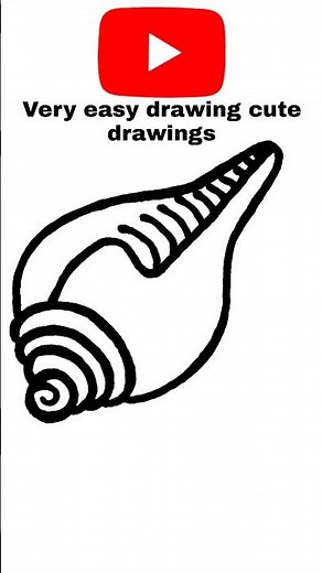 🤣how to draw conch shell drawing easy with color step by step drawing beautiful conch colour rainbow