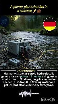 Germany Unveils Suitcase-Sized Generator That Powers 12 Homes with a Stream