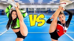 Gymnast vs Cheerleader Challenge ft Dixon Sisters