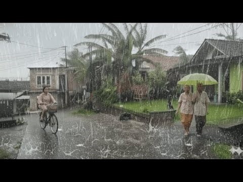 Heavy rain and thunderstorm sound for sleeping