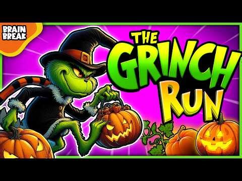 The Grinch Spooky Run 🎃 Halloween Brain Breaks Party 🎃 Freeze Dance 🎃 Danny GO! 🎃 Ghost Hunt