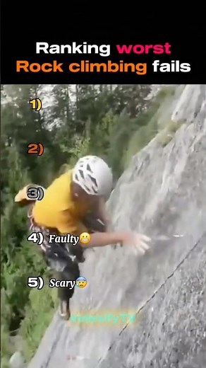 Ranking worst rock climbing fails