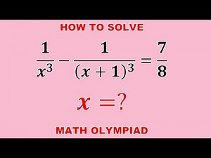 Mathematics Olympiad. How can solve Math Olympiad problems in an easy way and Step-by-step.