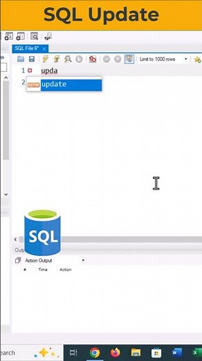 SQL UPDATE MySQL Workbench #sql
