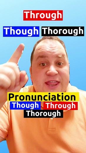 Pronunciation practice 🇬🇧 though, through, thorough. 😃 | English Lingo