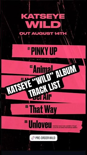 Katseye WILD album track list #katseye #wild #album #music #youtubeshorts #kpop #kpopshorts #soon