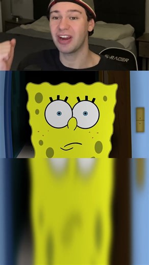 A Killer TERRORIZES Spongebob! #creepy #analoghorror #disturbing