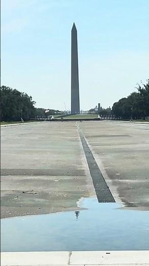 Update from the reflecting pool! No gash like the one Trump has been talking about. Shocker.