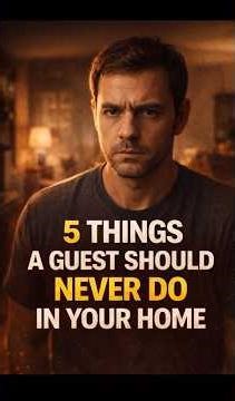 5 THINGS A GUEST SHOULD NEVER DO IN YOUR HOME #shorts #motivation