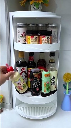 rotating storage cabinet is convenient and practical, easy to install, effectively utilizes space