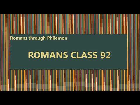 Romans 8:31-39, Class 92
