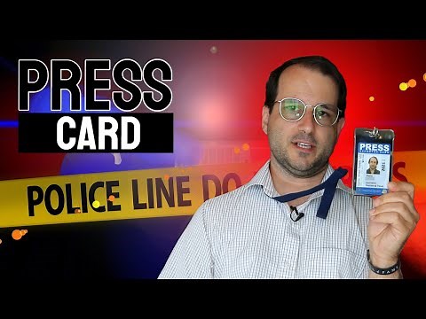 Press Pass - How to get an independent journalist press card