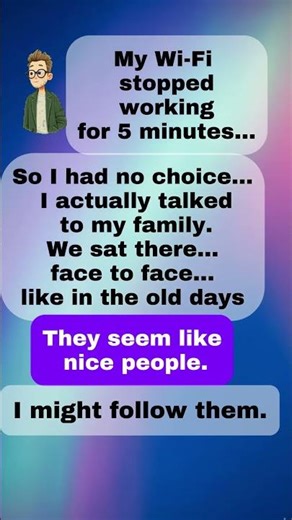 My Wi-Fi stopped… and I met my family 😳📶 #shorts
