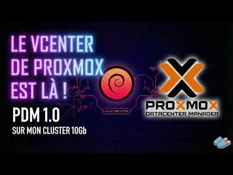 Le vCenter de PROXMOX est là ! PDM 1 0 sur mon Cluster 10Gb