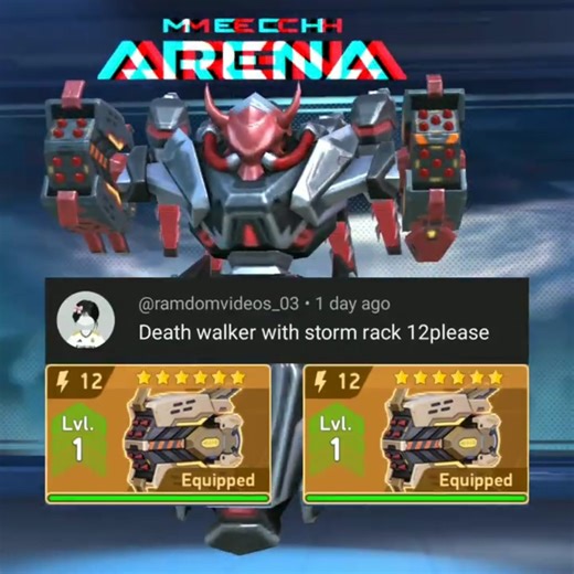 UNSTOPPABLE Deathwalker Build 💥 | Stomreck 12 Total Destruction | Mech Arena Gameplay#gaming