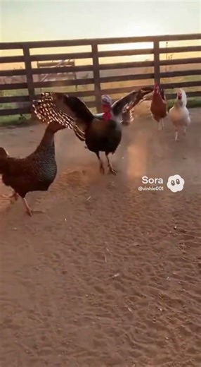 Turkey vs. Fox: Feathered Frenzy! #TurkeyVsFox #AnimalEncounter #BarnyardShowdown