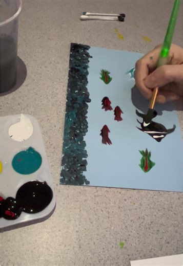 Early stages of developing a project for my upper elementary classes. #tempra #elementaryart #elementaryartprojects