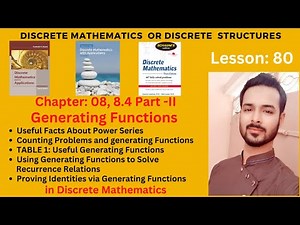 Lesson 80 Part II: Generating Functions Theorems |Useful Facts About Power Series |Counting Problems