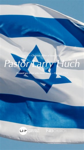 This year, Pastor Larry Huch has been recognized as one of the Top 50 Christian Allies of Israel. �Ranked #3 in the world, right alongside leaders like Charlie Kirk. Through his ministry, Pastor Larry continues to stand boldly with Israel, bridging faiths and blessing the Jewish people through humanitarian work and unwavering support. Congratulations, Pastor Larry Huch -For being a true friend of Israel and a light to the nations. ��“Blessed are those who bless Israel” (Genesis 12:3). | Larry & 