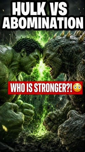 Hulk vs Abomination — Who Is ACTUALLY Stronger? 😳 #Marvel #Hulk