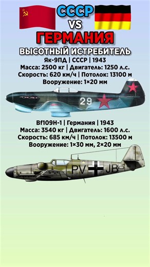 Як-9ПД VS Bf109H-1 #benderhistory #танки #самолеты #история #shorts
