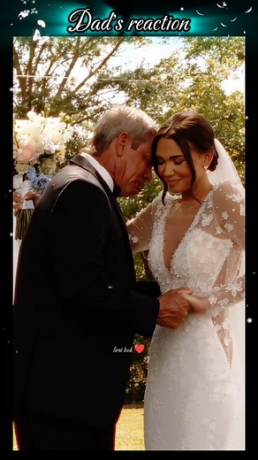 Father-Daughter First Look Wedding Moments