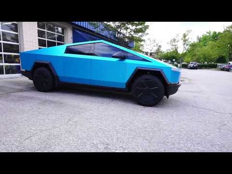 2024 Tesla Cyber Truck 3M Satin Ocean Shimmer Vinyl Wrap