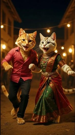 Apdi Pode Song | AI Cat Couple Dance | Trending Shorts 2025