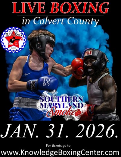 LIVE BOXING in Southern Maryland! Jan. 31 in Calvert County