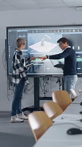 Two Male Female Students Standing Near Stock Footage Video (100% Royalty-free) 3452168339 | Shutterstock