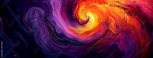 Vibrant Abstract Swirling Colors. Seamless Looping Video Background Animation Art. Perfect for mesmerizing visual effects, dynamic video backgrounds, and vibrant digital art projects.