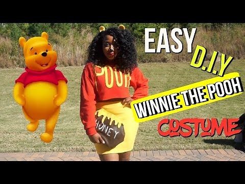 Easy DIY Winnie The Pooh Costume with Honey Clutch | Last Minute Costume | @ItsLisaD