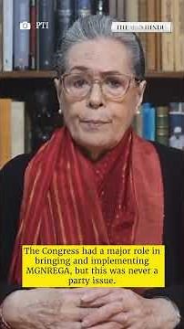 Sonia Gandhi accuses Modi government of weakening MGNREGA, calls law “black”
