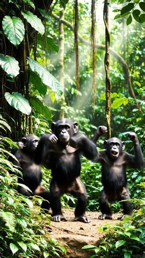 chimpanji ka dance jungal me sort video🙊🙉🙈🎄🎋