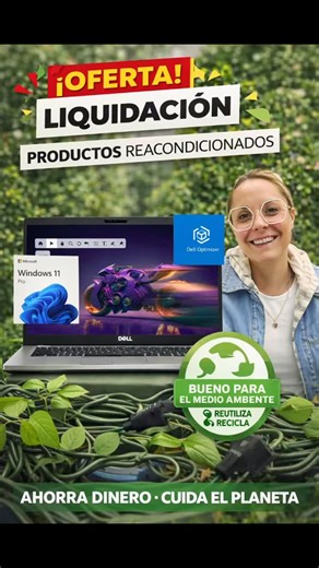 Informática Arrieta - Grupo d3 it Services Canarias on Instagram: "💻♻️ En Informática Arrieta apostamos por la informática responsable ♻️💻 Ordenadores reacondicionados, revisados uno a uno por profesionales, listos para rendir como el primer día. Más ahorro para ti 💶 y más cuidado para el planeta 🌍. 🔧 Equipos totalmente revisados 🪟 Windows 11 instalado y optimizado 🔒 Garantía y soporte cercano 🌱 Reutilizar es la mejor forma de reciclar Además, con nuestras ofertas y liquidaciones, puedes