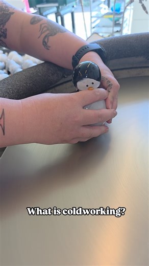 What is coldworking in relation to glass? The extra process we traditionally have to do that doesn't get much love or attention. Also, let's give mad love to @alyssalynnarts because she has been spearheading my coldworking for the Fall, since being pregnant and juggling so much. She's been a rock for the team! | Kelsey Finnie Glass