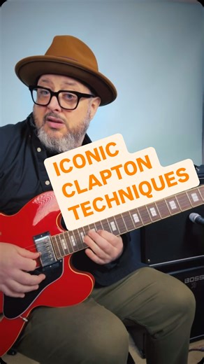 Want that smooth, expressive Clapton-esque licks? These go to tricks helped define his iconic sound and now they can be yours. Learn the bends, phrasing, and sneaky techniques that made “Slowhand” a legend. Try them out and instantly level up your guitar playing! #guitar #clapton #lesson | Marty Schwartz