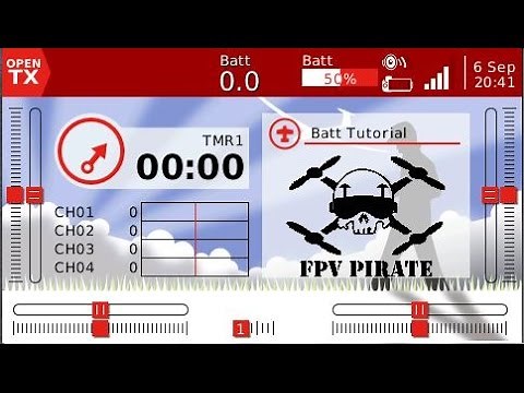 How to display your battery level, percentage and voltage Horus X12S OpenTX