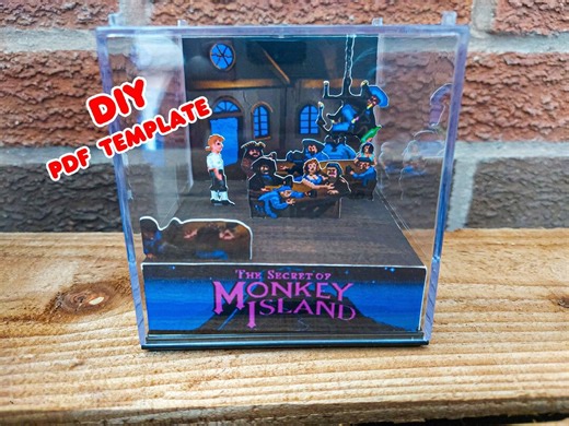 Monkey Island - Scumm Bar Papperspyssel Diorama (PDF) - Etsy Sverige