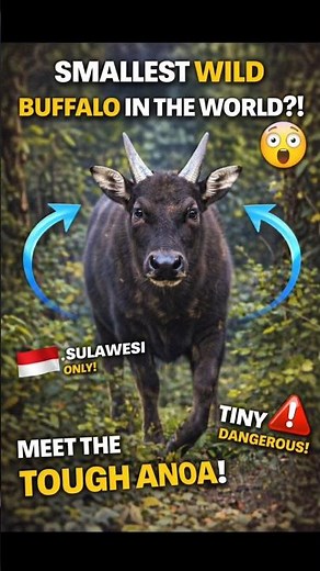 Anoa: The Smallest Wild Buffalo #anoa #naturefacts #wildlife