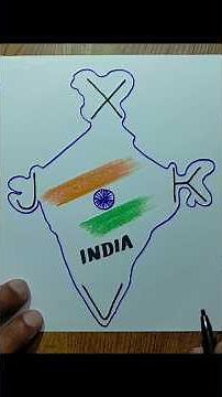 India map drawing easy way
