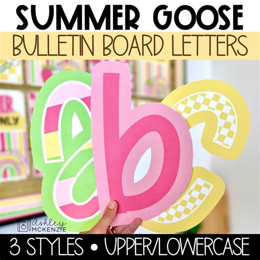 Summer Bulletin Board Letters End of Year Bulletin Board Ideas Custom Classroom Displays - Etsy