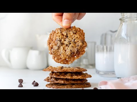 Thin & Crispy Chocolate Chip Lace Cookies (gluten-free)
