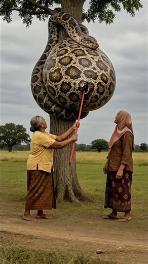 What could be inside the snake’s big belly? 🐍🤔❓ 뱀 배 안에 뭐가 있을까? ヘビのお腹に何がある？ #rescue #snake #danger