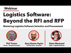 Webinar - Logistics Software: Beyond the RFI & the RFP