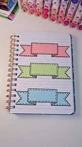 1.4M views · 8.8K reactions | Here’s a slower version of the three sticky-note banner video. I am experimenting with video styles to see which one you like best. #drawing #sketchbook #fblifestyle | pinoxart | Facebook