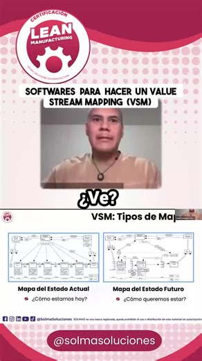 Solma Soluciones on Instagram: "🗺️ La herramienta no es lo importante. El análisis sí. Muchos preguntan: 👉 ¿con qué software se hace un Value Stream Mapping? La respuesta es simple: Lucidchart, Visio, Minitab Workspace… cualquiera funciona. 🧠 Lo clave no es el software, es saber mapear la cadena de valor, identificar desperdicios y medir el lead time real. La herramienta dibuja. El criterio lo pones tú. Eso es Lean Manufacturing bien aplicado. ⏰ INICIA – 5 DE FEBRERO ⚠️ ÚLTIMOS LUGARES DISPON